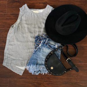 Cloth and Stone Shell Top- S